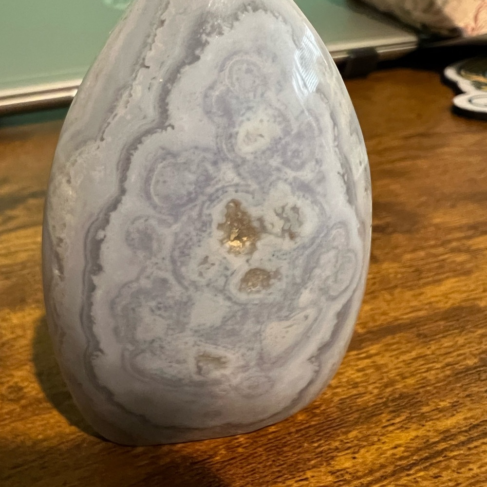 Blue lace Agate Stone Decor